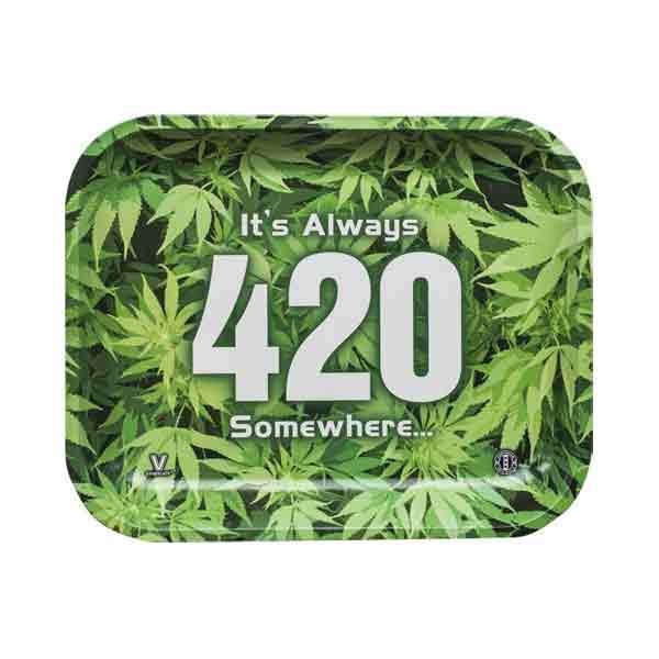 Rolling Tray 420 Green XLarge 27 x 33cm