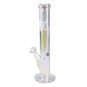 Bong mit Regenbogen-/Metalliceffekt clear 40cm