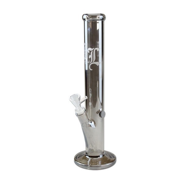 Bong mit Regenbogen-/Metalliceffekt grau 40cm