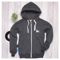 Zip Hoodie - Lion of Judah grau